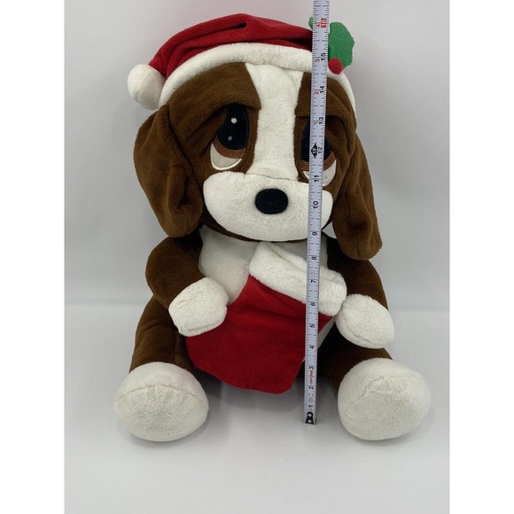 Dan Dee Sad Sam & Honey Plush 15 Inch Puppy Dog Holiday Christmas Stocking Santa - Picture 5 of 8